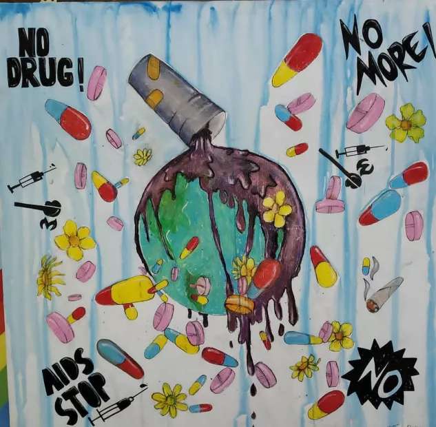 [外语学院]我院举办"珍爱生命,远离毒品"手绘海报展(下)