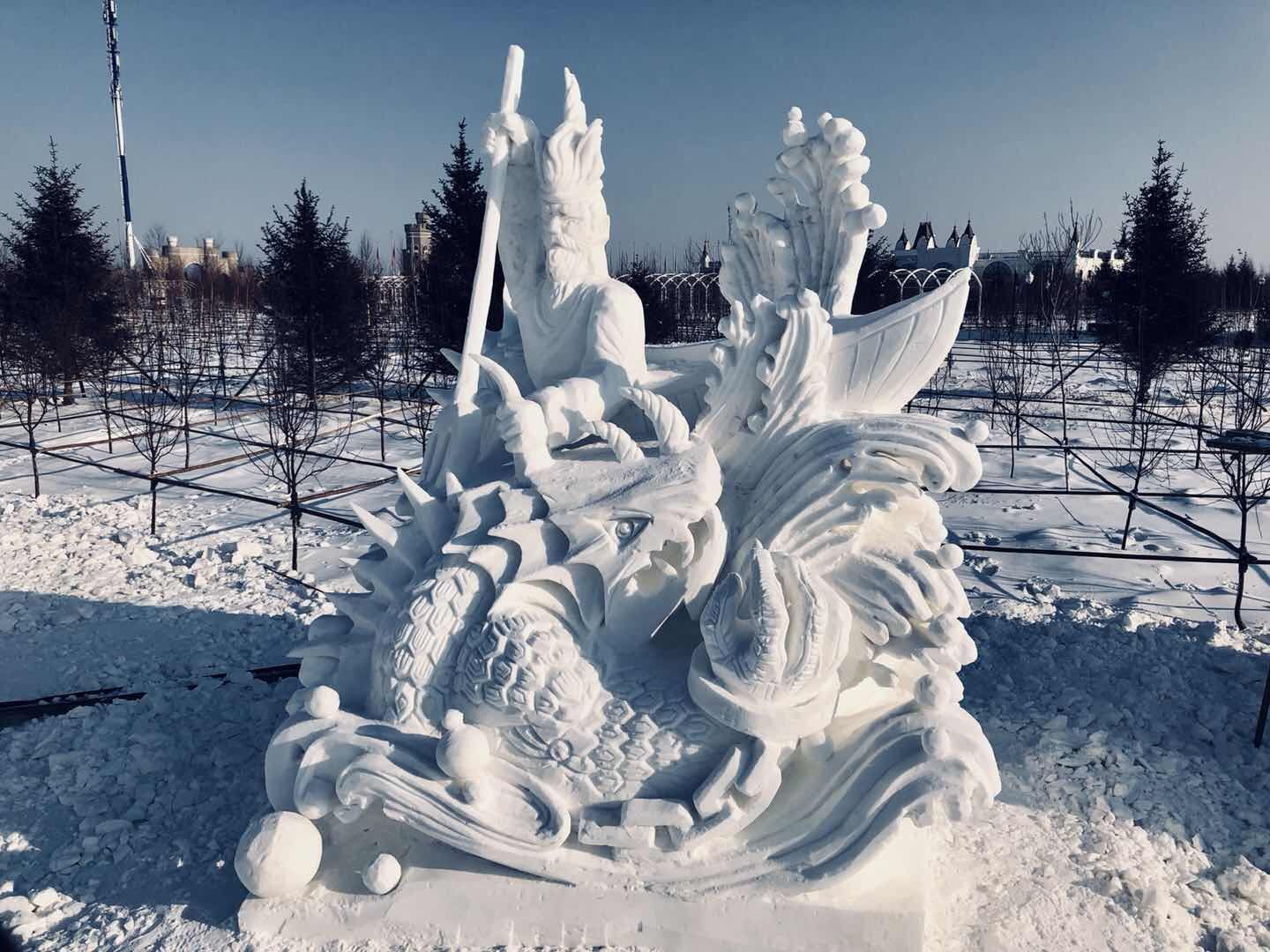 雪雕造型,小型雪雕,雪雕_大山谷图库