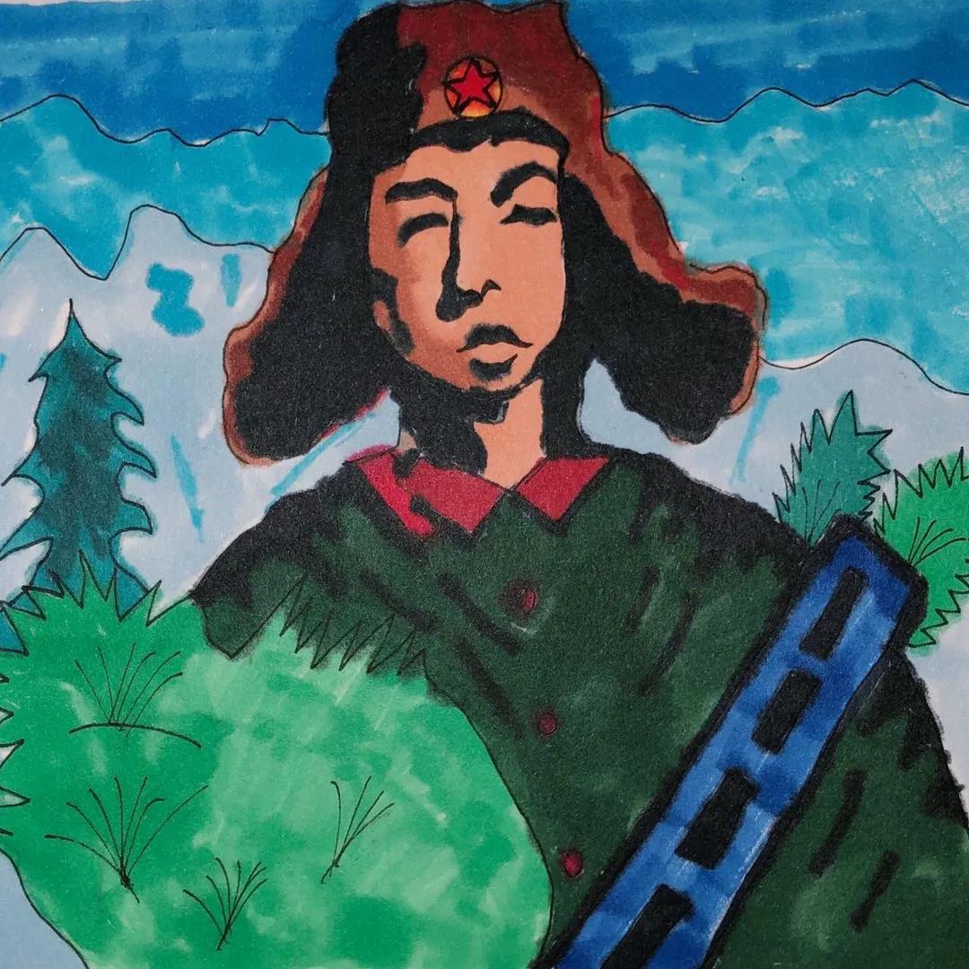石油工程学院开展以"绘雷锋肖像,扬时代精神"为主题的线上绘画展览