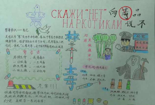 [外语学院]我院举办"珍爱生命,远离毒品"手绘海报展(下)